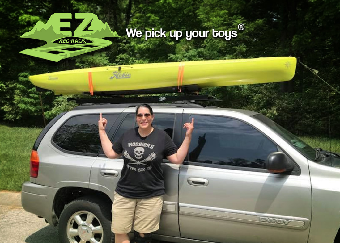 EZ Rec Rack, Kayak loader system, kayak rack, roof rack, customer, kayak